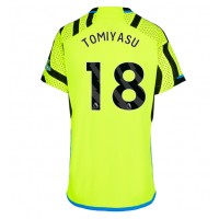 Arsenal Takehiro Tomiyasu #18 Replica Away Shirt Ladies 2023-24 Short Sleeve